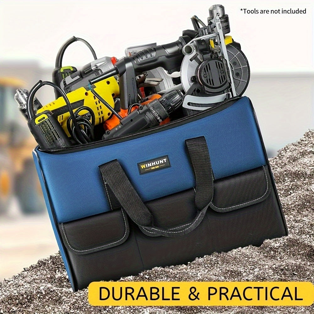 Heavy-Duty Tool Bag with Wide Opening