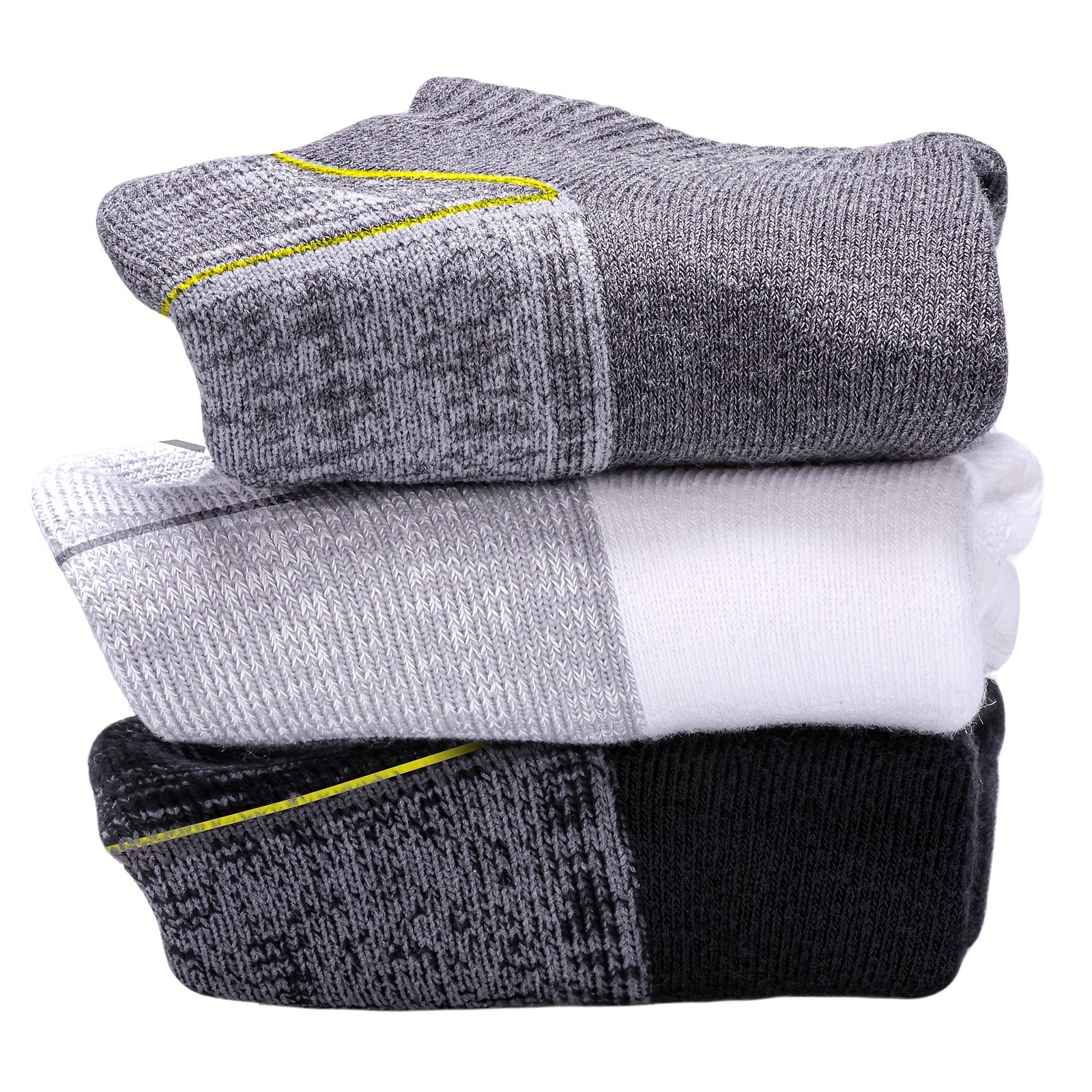 6 Pairs Cushioned Moisture-Wicking Work Socks