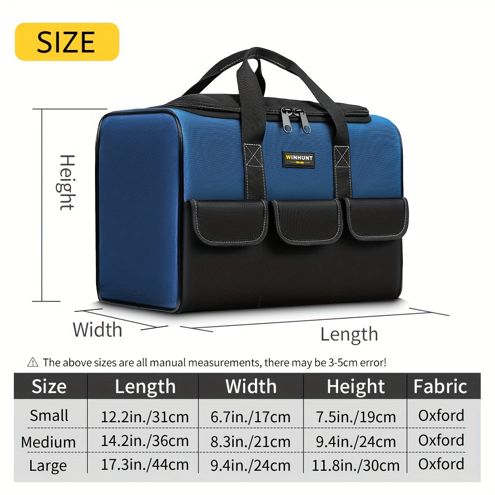 Heavy-Duty Tool Bag with Wide Opening