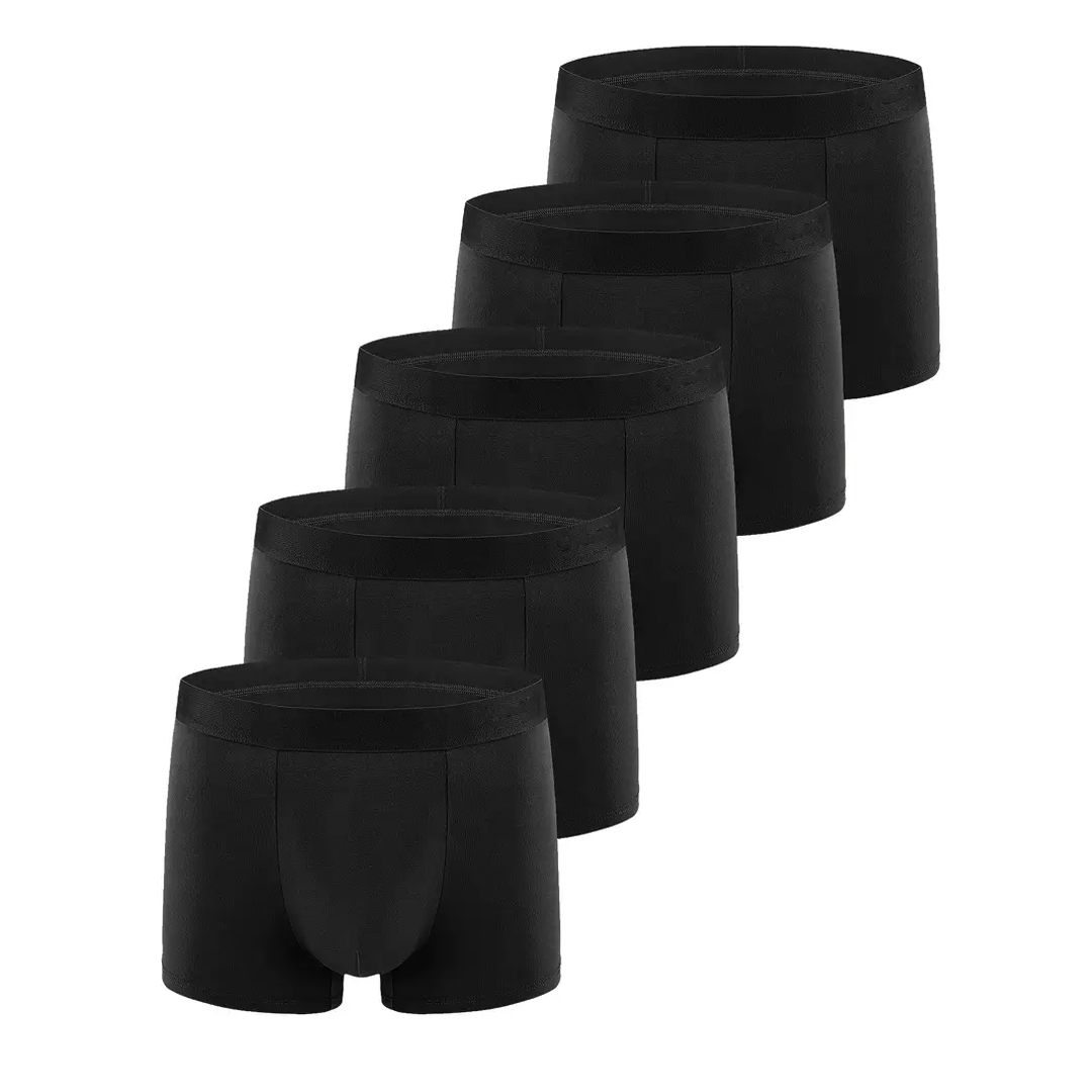 5 Pack Men's Breathable Cotton Boxer Briefs